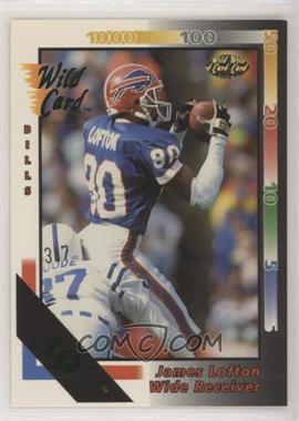 1992 Wild Card - [Base] - 10 Stripe #205 - James Lofton