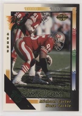 1992 Wild Card - [Base] - 10 Stripe #292 - Michael Carter