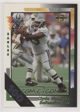 1992 Wild Card - [Base] - 100 Stripe #13 - Clyde Simmons