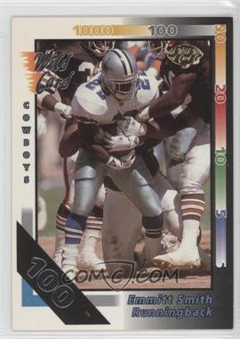 1992 Wild Card - [Base] - 100 Stripe #161 - Emmitt Smith