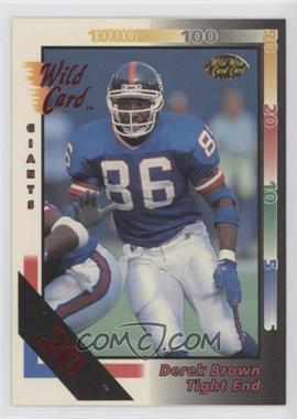 1992 Wild Card - [Base] - 20 Stripe #352 - Derek Brown