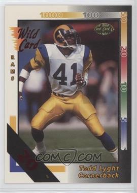 1992 Wild Card - [Base] - 20 Stripe #9 - Todd Lyght