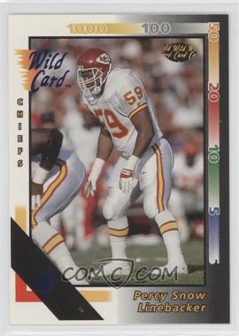 1992 Wild Card - [Base] - 5 Stripe #320 - Percy Snow