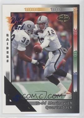 1992 Wild Card - [Base] - 5 Stripe #73 - Todd Marinovich