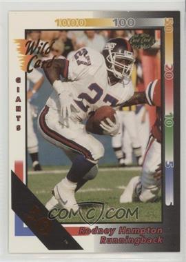 1992 Wild Card - [Base] - 50 Stripe #187 - Rodney Hampton