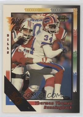 1992 Wild Card - [Base] - 50 Stripe #202 - Thurman Thomas