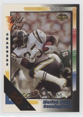 1992 Wild Card - [Base] - 50 Stripe #275 - Marion Butts