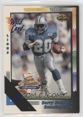 1992 Wild Card - [Base] - National Convention 5 Stripe #108 - Barry Sanders