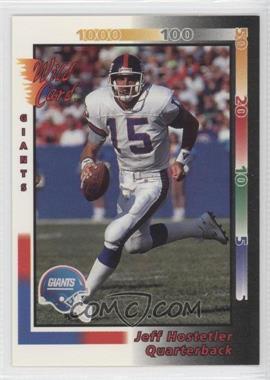 1992 Wild Card - [Base] #183 - Jeff Hostetler