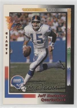 1992 Wild Card - [Base] #183 - Jeff Hostetler