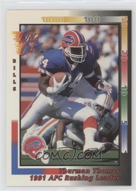 1992 Wild Card - [Base] #244 - Thurman Thomas