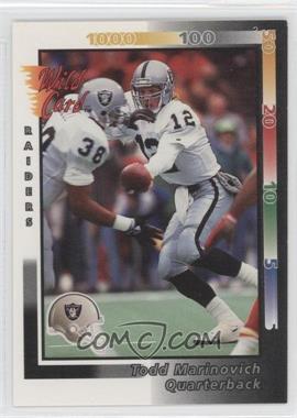 1992 Wild Card - [Base] #73 - Todd Marinovich