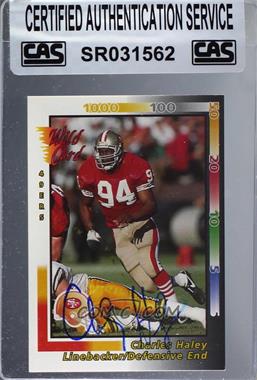 1992 Wild Card - [Base] #97 - Charles Haley [CAS Certified Sealed]