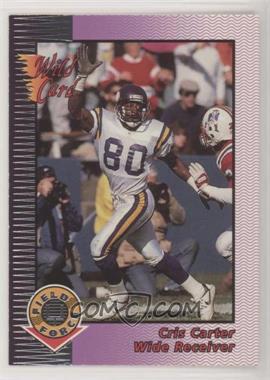 1992 Wild Card - Field Force - Silver #28 - Cris Carter