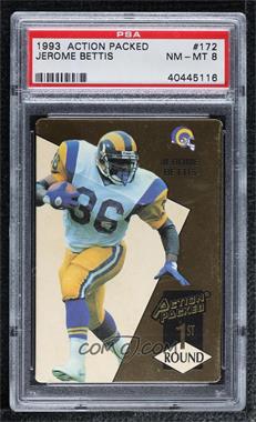 1993 Action Packed - [Base] #172 - Jerome Bettis [PSA 8 NM‑MT]