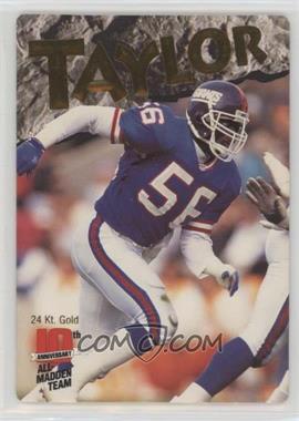 1993 Action Packed All-Madden Team - 24 Kt. Gold - Missing Serial Number #11G - Lawrence Taylor