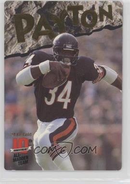 1993 Action Packed All-Madden Team - 24 Kt. Gold - Missing Serial Number #6G - Walter Payton