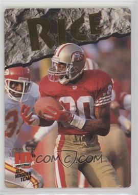 1993 Action Packed All-Madden Team - 24 Kt. Gold - Missing Serial Number #7G - Jerry Rice