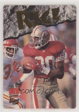 1993 Action Packed All-Madden Team - 24 Kt. Gold #7G - Jerry Rice /1750