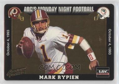 1993 Action Packed Monday Night Football - [Base] #17 - Mark Rypien