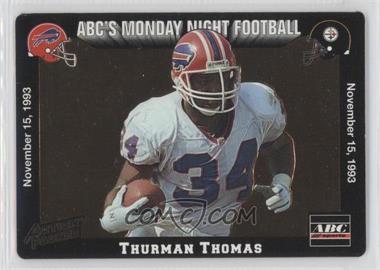 1993 Action Packed Monday Night Football - [Base] #43 - Thurman Thomas [Noted]