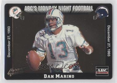 1993 Action Packed Monday Night Football - [Base] #72 - Dan Marino