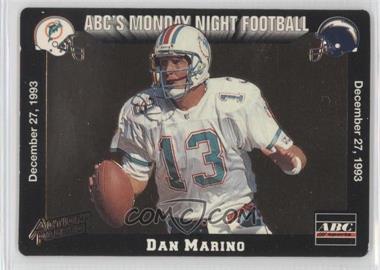 1993 Action Packed Monday Night Football - [Base] #72 - Dan Marino