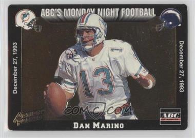 1993 Action Packed Monday Night Football - [Base] #72 - Dan Marino