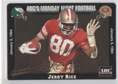 1993 Action Packed Monday Night Football - [Base] #78 - Jerry Rice