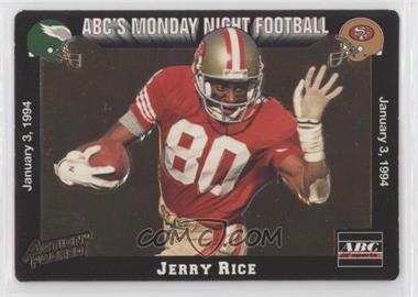 1993 Action Packed Monday Night Football - [Base] #78 - Jerry Rice