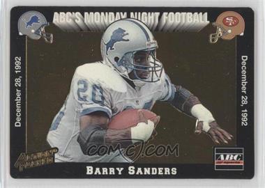 1993 Action Packed Monday Night Football - Prototypes #MN1 - Barry Sanders