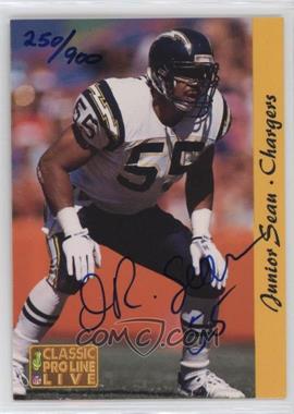 1993 Classic Pro Line Live - Autographs #_JUSE - Junior Seau /900