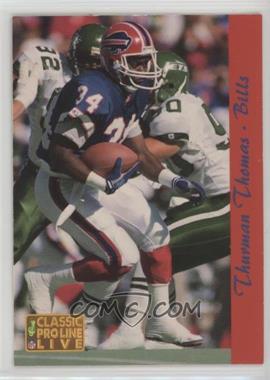 1993 Classic Pro Line Live - [Base] #20 - Thurman Thomas