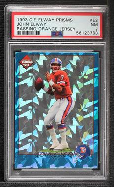 1993 Collector's Edge - John Elway - Prisms #E2 - John Elway [PSA 7 NM]