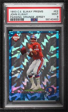 1993 Collector's Edge - John Elway - Prisms #E2 - John Elway [PSA 9 MINT]