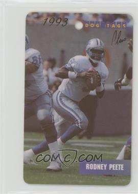 1993 Dog Tags - Gold #058 - Rodney Peete /25000