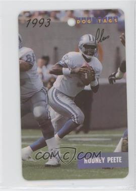 1993 Dog Tags - Gold #058 - Rodney Peete /25000