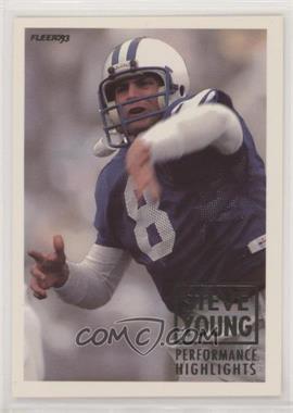 1993 Fleer - Steve Young Performance Highlights #3 - Steve Young