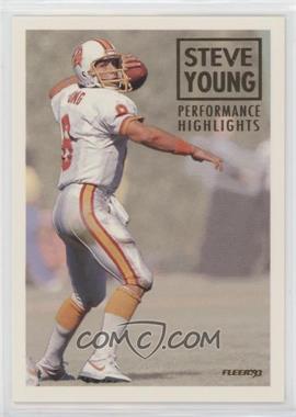 1993 Fleer - Steve Young Performance Highlights #5 - Steve Young