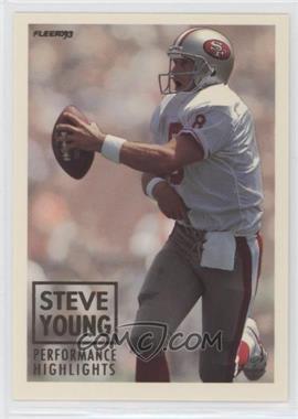 1993 Fleer - Steve Young Performance Highlights #8 - Steve Young