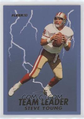 1993 Fleer - Team Leaders #3 - Steve Young