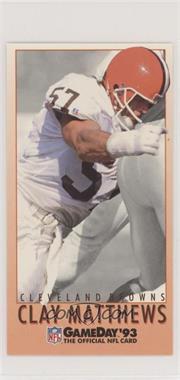 1993 Fleer GameDay - [Base] #423 - Clay Matthews