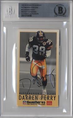 1993 Fleer McDonald's NFL GameDay - [Base] #MCD12.8 - Darren Perry [BAS BGS Authentic]