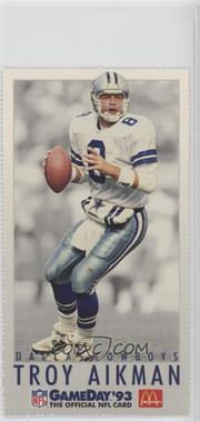 1993 Fleer McDonald's NFL GameDay - [Base] #MCD3.5 - Troy Aikman