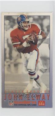 1993 Fleer McDonald's NFL GameDay - [Base] #MCD4.3 - John Elway [Poor to Fair]