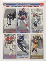 Deion Sanders, Thurman Thomas, Troy Aikman, John Elway, Barry Sanders, Sterling…