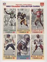 Barry Foster, Jerry Rice, Cortez Kennedy, Mark Rypien, Randall Cunningham, Juni…