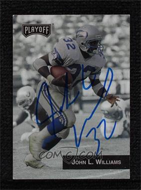 1993 Playoff - [Base] #142 - John L. Williams [BAS Beckett Auth Sticker]