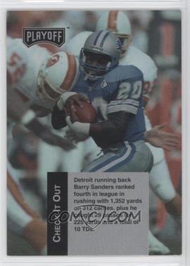 1993 Playoff - Checklists #2 - Barry Sanders