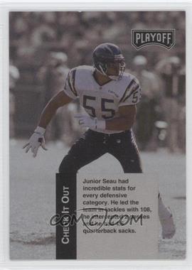 1993 Playoff - Checklists #5 - Junior Seau